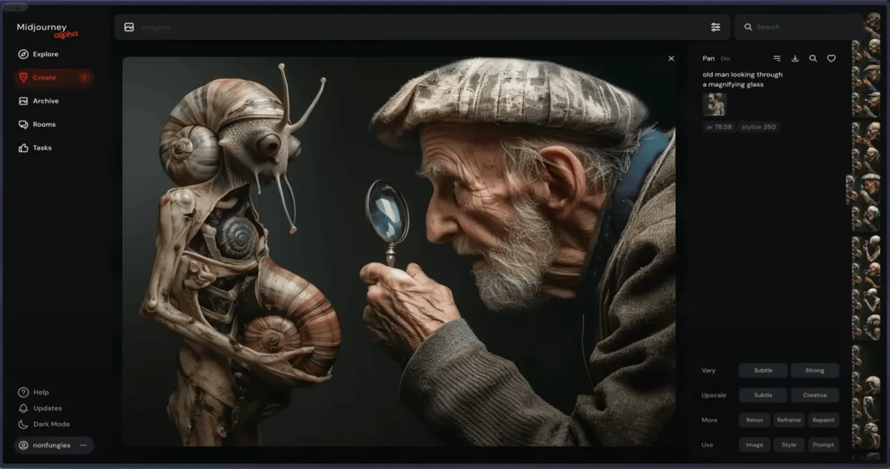 Midjourney v6 AI-generated image from text prompt