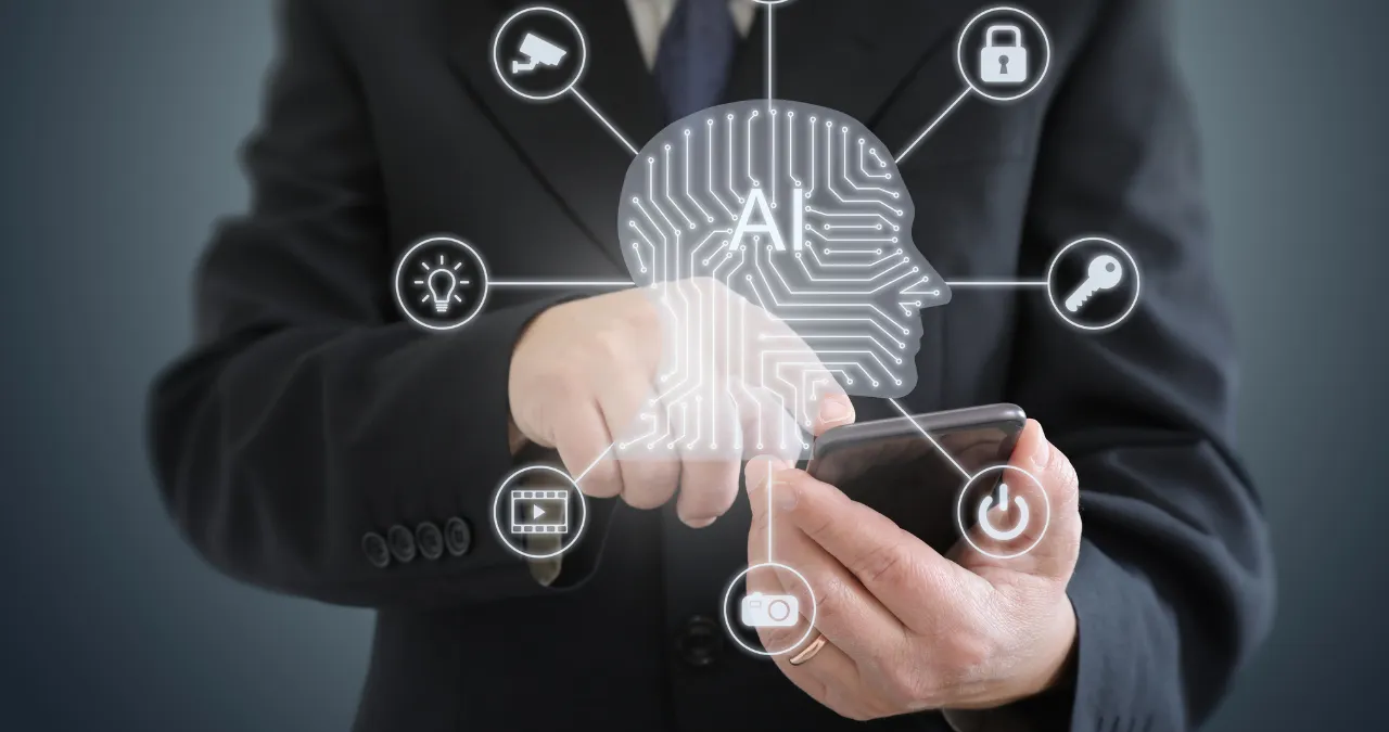 An image of AI fintech robo- advisor app for investors