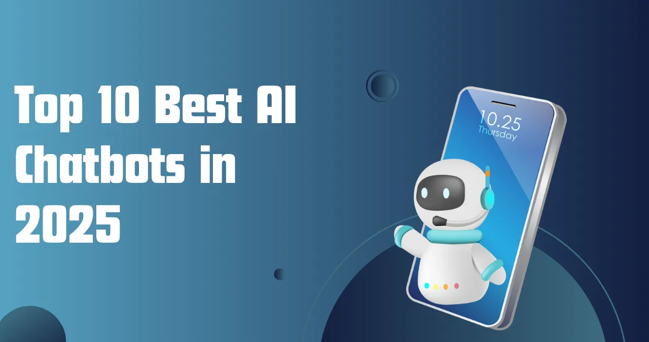 An image of top 10 AI Chatbots in 2025