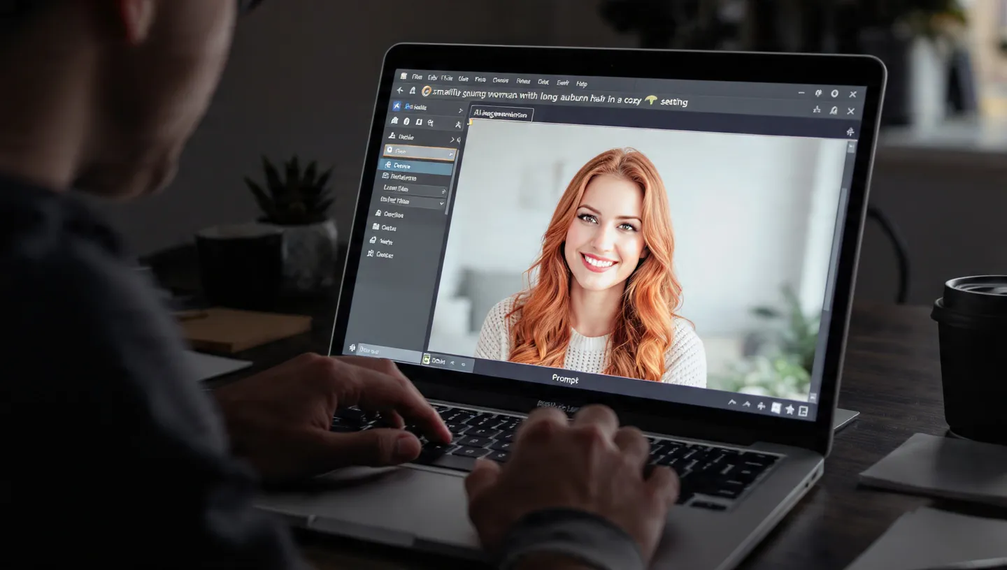 an image of person building AI girlfriend Chatbot
