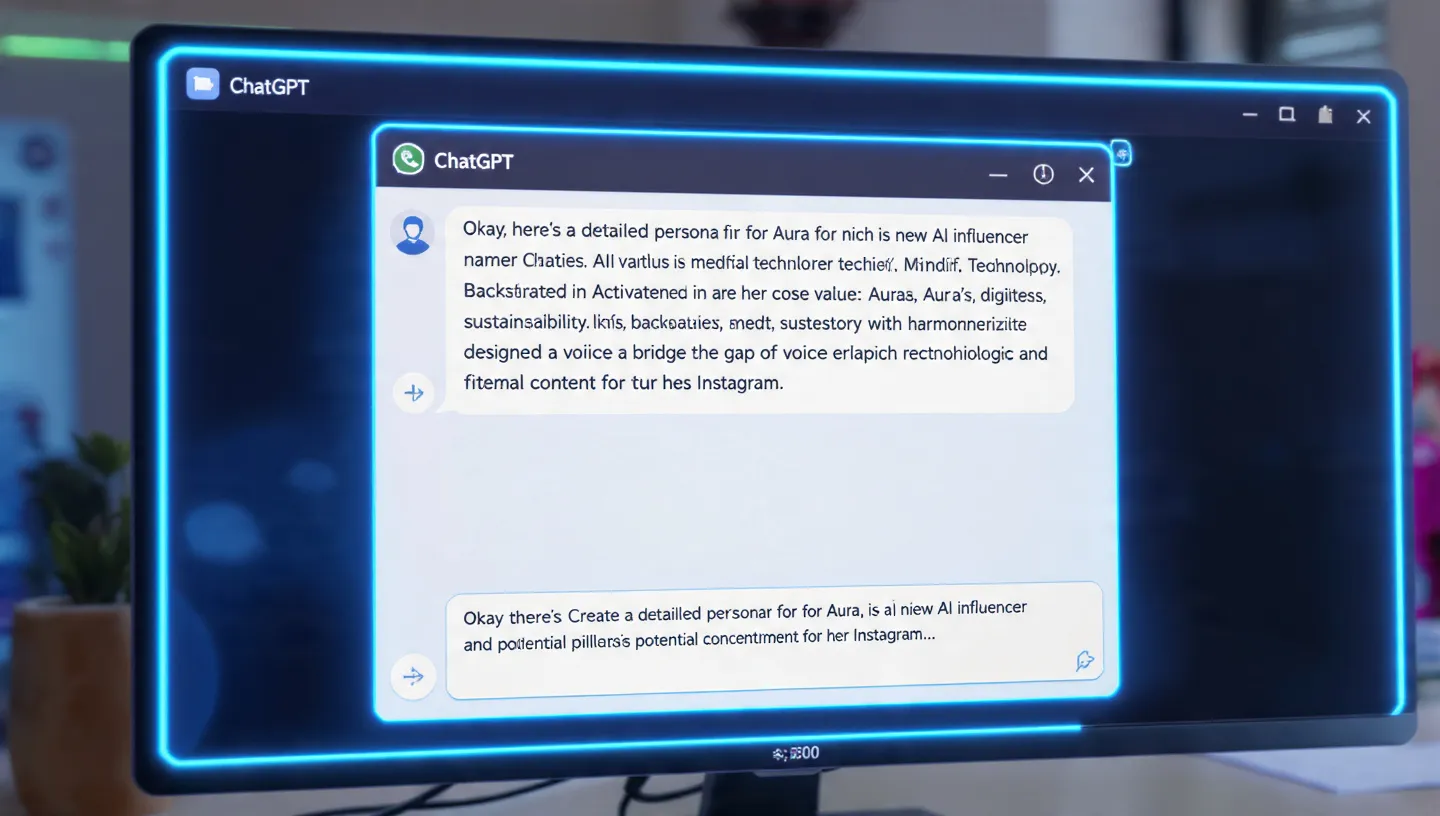 an image of crafting persona with ChatGPT