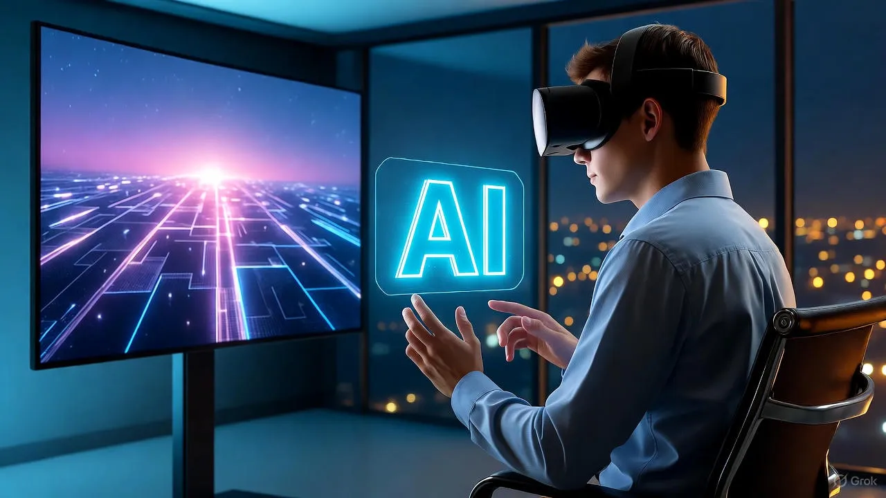 AN image of a man showing future of multimodal AI