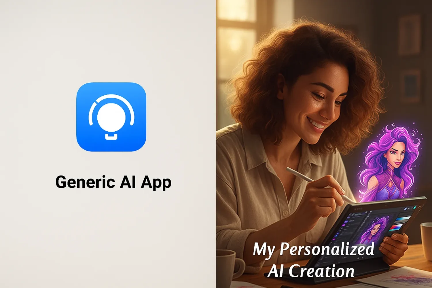 An image of a lady building ai chatbot